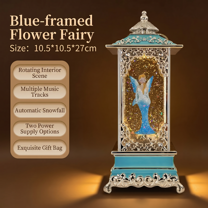 Celestial Serenade™ Rotating Snow Globe Lantern Music Box