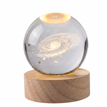 Celestial Serenade™ 3D Engraved Crystal Ball Night Light