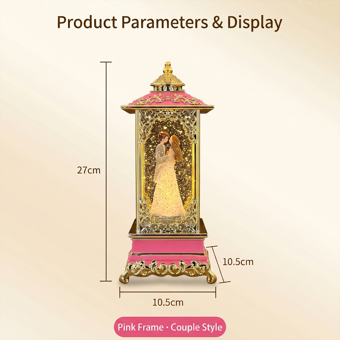 Celestial Serenade™ Rotating Snow Globe Lantern Music Box