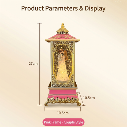 Celestial Serenade™ Rotating Snow Globe Lantern Music Box
