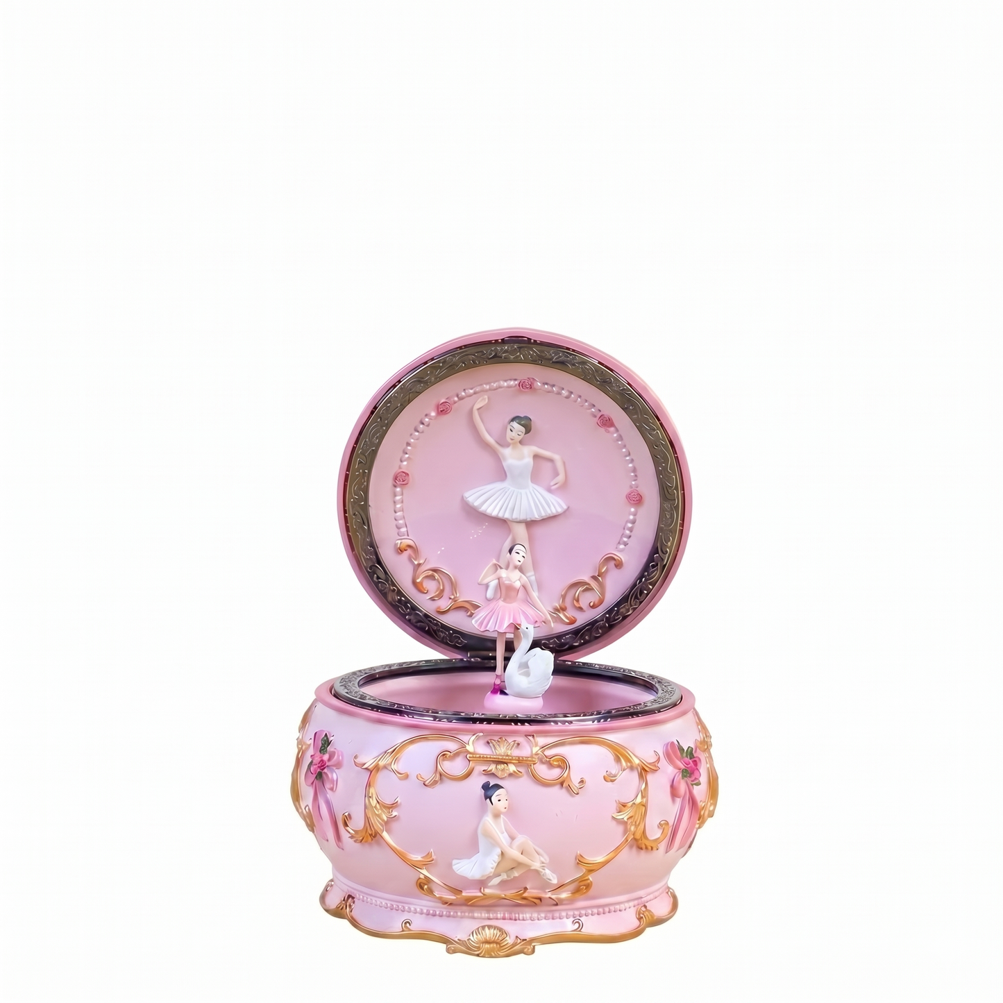 Celestial Serenade™ Rococo Carousel & Ballerina Music Box with LED Lights