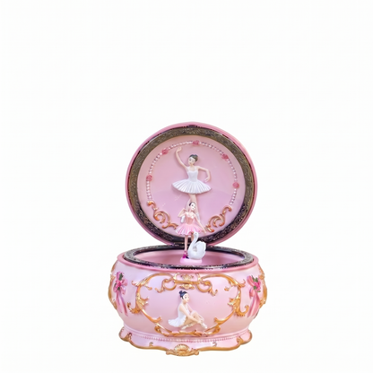 Celestial Serenade™ Rococo Carousel & Ballerina Music Box with LED Lights