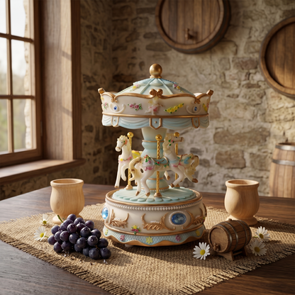 Celestial Serenade™ Pastel Carousel Music Box