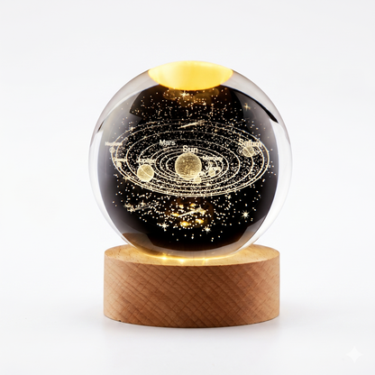 Celestial Serenade™ 3D Engraved Crystal Ball Night Light