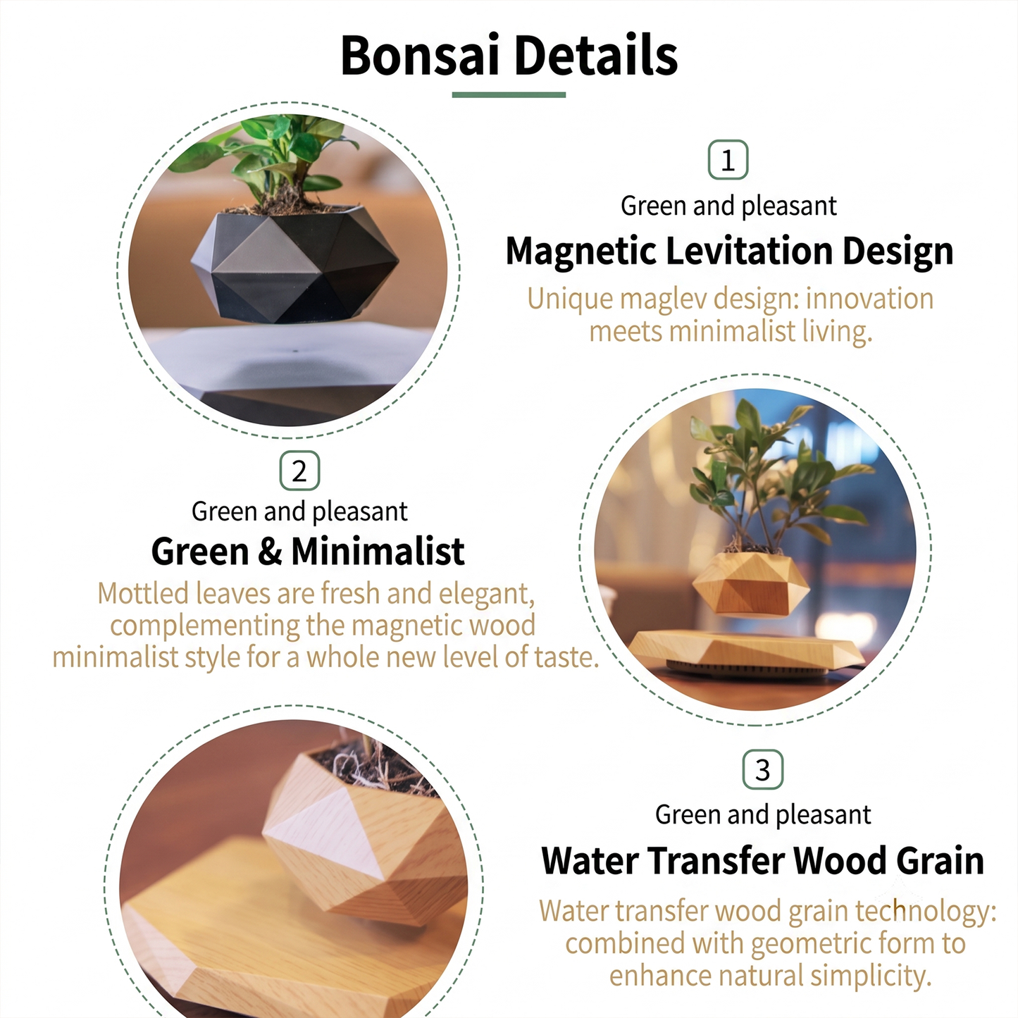 Celestial Serenade™ Magnetic Levitating Floating Planter Pot