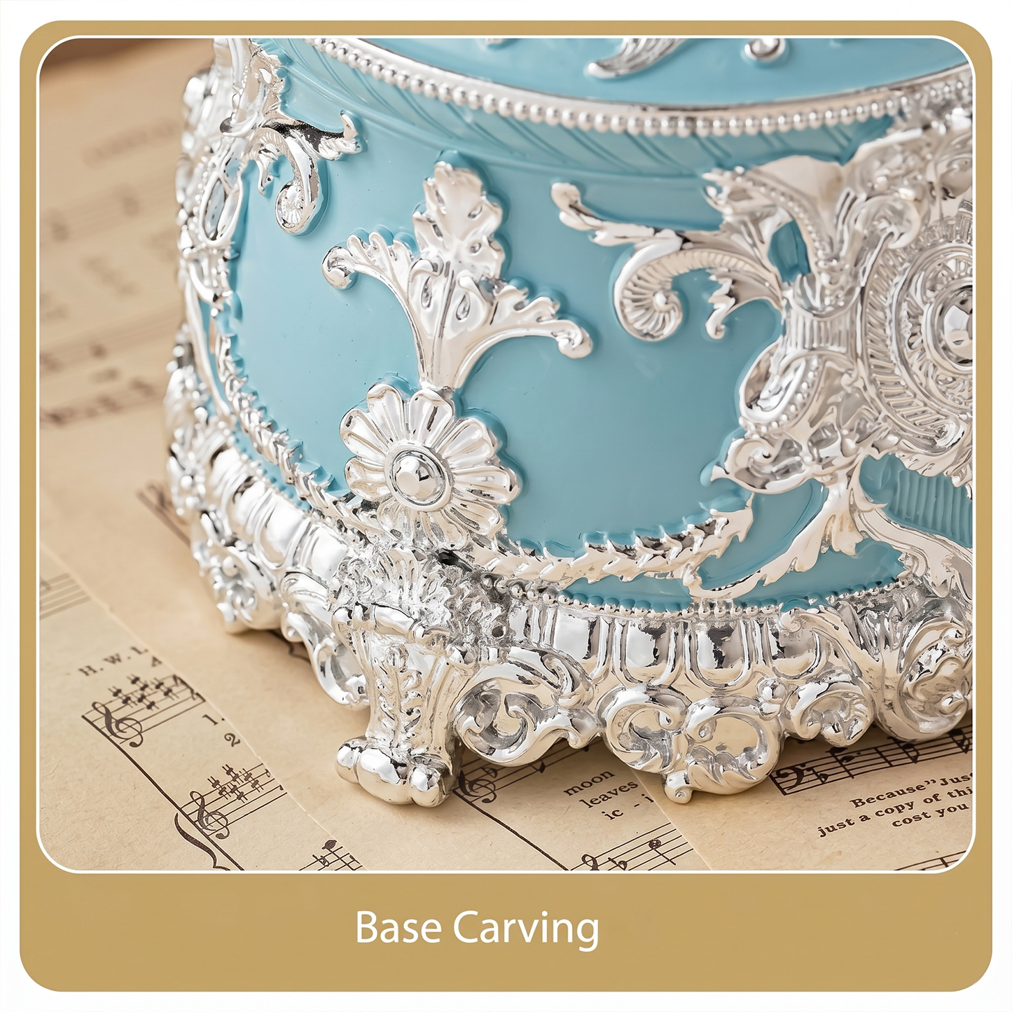 Celestial Serenade™ Bluetooth Carousel Snow Globe Music Box