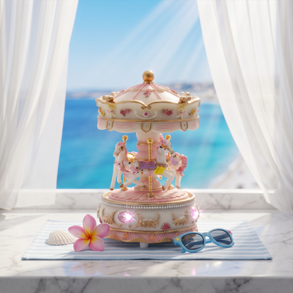 Celestial Serenade™ Pastel Carousel Music Box