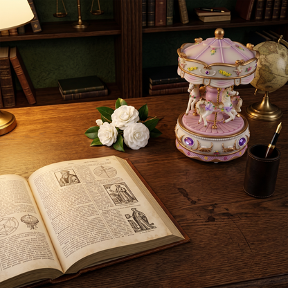 Celestial Serenade™ Pastel Carousel Music Box