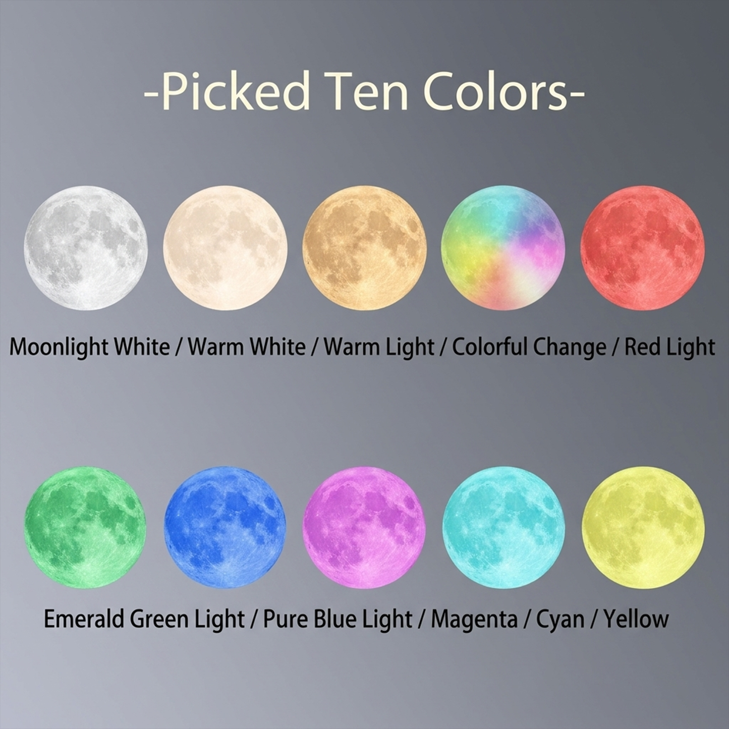 Celestial Serenade Levitating Moon Lamp | Next-Gen Touch Control &amp; Full-Color Ambient Light