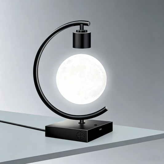 Celestial Serenade Levitating Moon Lamp | Next-Gen Touch Control &amp; Full-Color Ambient Light