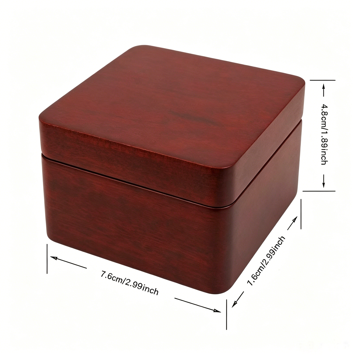 Celestial Serenade™ Square Wooden Music Box with Mirror
