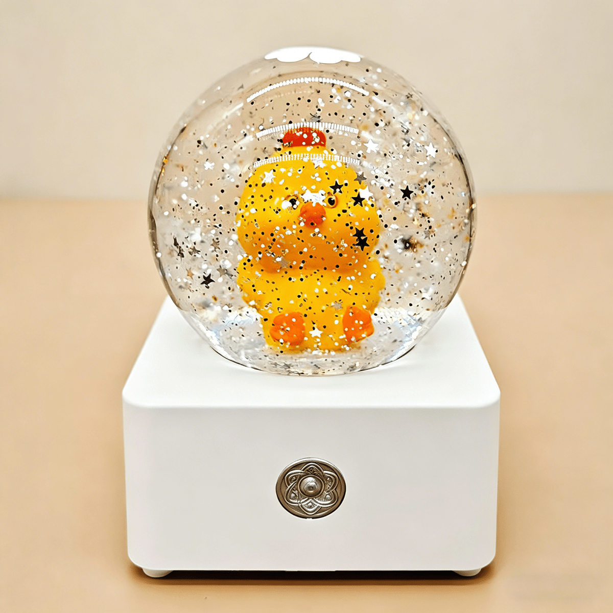 Celestial Serenade™ 12 Zodiac Cartoon Snow Globe Music Box Chicken Music Box | Celestial Serenade | Gift & Desk Decor