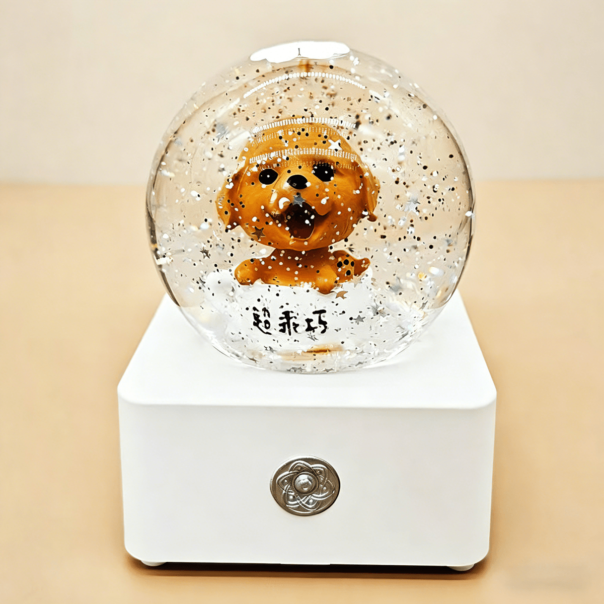 Celestial Serenade™ 12 Zodiac Cartoon Snow Globe Music Box Dog Music Box | Celestial Serenade | Gift & Desk Decor
