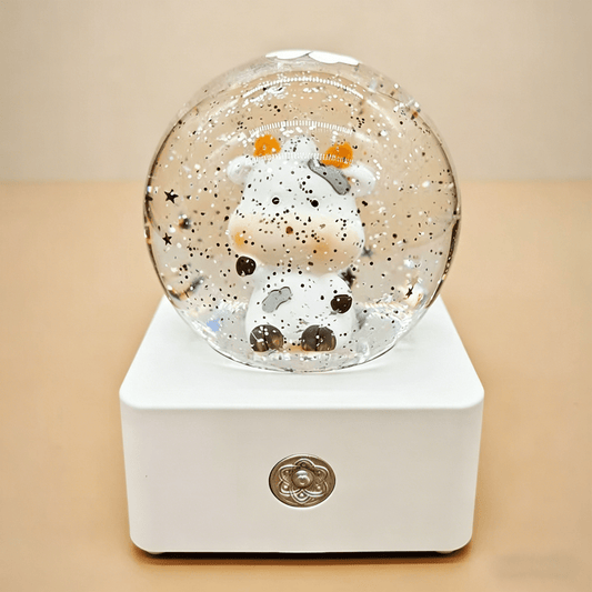 Celestial Serenade™ 12 Zodiac Cartoon Snow Globe Music Box Ox Music Box | Celestial Serenade | Gift & Desk Decor