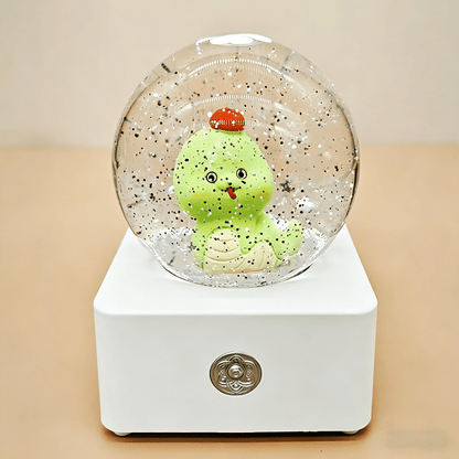 Celestial Serenade™ 12 Zodiac Cartoon Snow Globe Music Box Snake Music Box | Celestial Serenade | Gift & Desk Decor