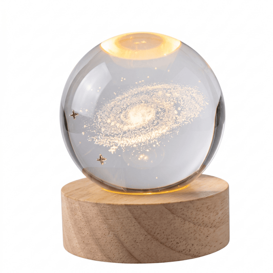 Celestial Serenade™ 3D Engraved Crystal Ball Night Light Warm Light Modes Crystal ball | Celestial Serenade | Gift & Desk Decor