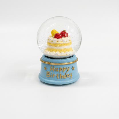 Celestial Serenade™ Birthday Cake &Bear Snow Globe with LED Light Birthday Cake Crystal ball | Celestial Serenade | Gift & Desk Decor
