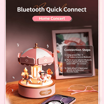 Celestial Serenade™ Carousel Bluetooth Music Box Forest Party Music Box | Celestial Serenade | Gift & Desk Decor