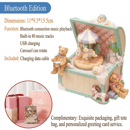 Celestial Serenade™ Carousel Clown Treasure Box Bluetooth Music Box Music Box | Celestial Serenade | Gift & Desk Decor