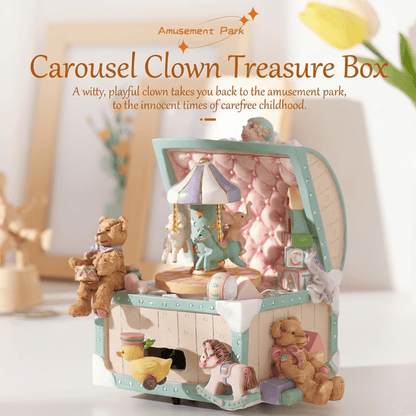 Celestial Serenade™ Carousel Clown Treasure Box Bluetooth Music Box Music Box | Celestial Serenade | Gift & Desk Decor