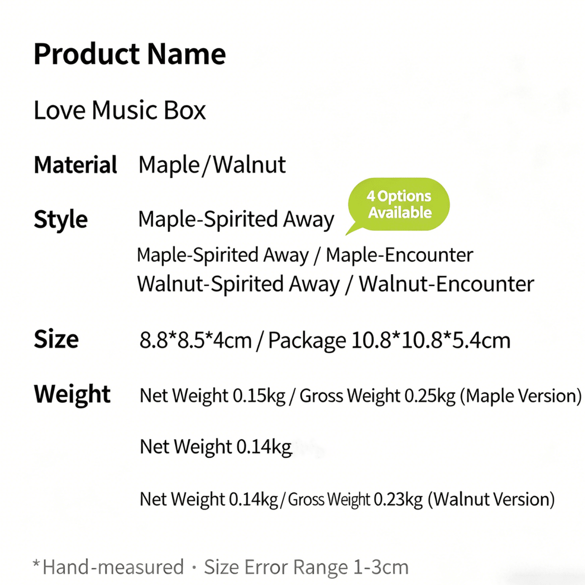 Celestial Serenade™ Heart - Shaped Wooden Music Box Walnut Wood Music Box | Celestial Serenade | Gift & Desk Decor
