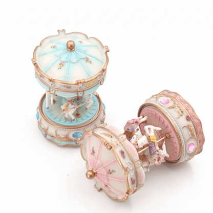 Celestial Serenade™ Pastel Carousel Music Box Charming Purple Music Box | Celestial Serenade | Gift & Desk Decor
