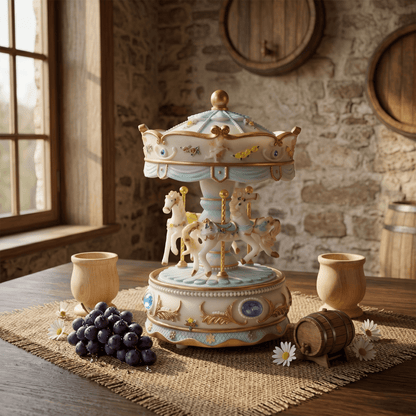 Celestial Serenade™ Pastel Carousel Music Box Charming Purple Music Box | Celestial Serenade | Gift & Desk Decor