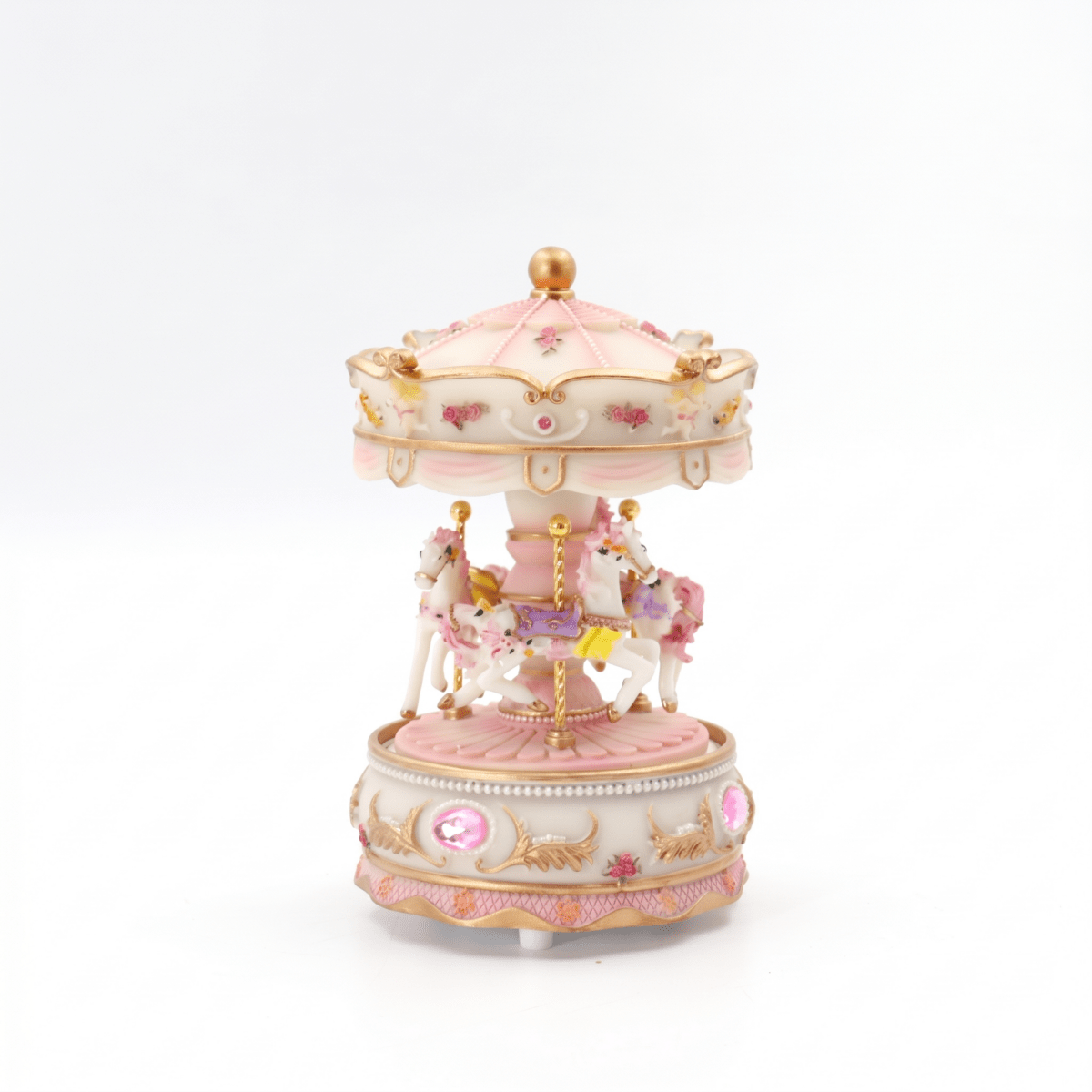 Celestial Serenade™ Pastel Carousel Music Box Sweet Pink Music Box | Celestial Serenade | Gift & Desk Decor