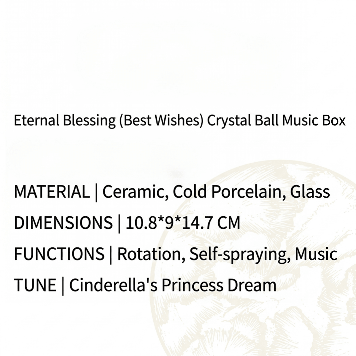 Celestial Serenade™ | Pink Rose Bouquet Snow Globe Music Box Music Box | Celestial Serenade | Gift & Desk Decor