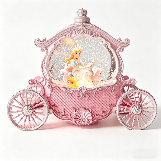 Celestial Serenade™ | Princess Carriage Snow Globe Music Box Music Box | Celestial Serenade | Gift & Desk Decor