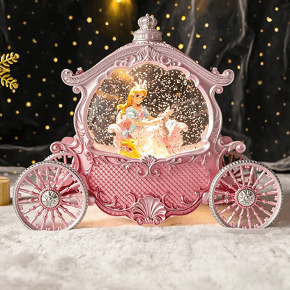 Celestial Serenade™ | Princess Carriage Snow Globe Music Box Music Box | Celestial Serenade | Gift & Desk Decor
