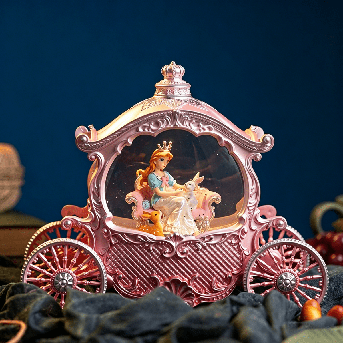 Celestial Serenade™ | Princess Carriage Snow Globe Music Box Music Box | Celestial Serenade | Gift & Desk Decor