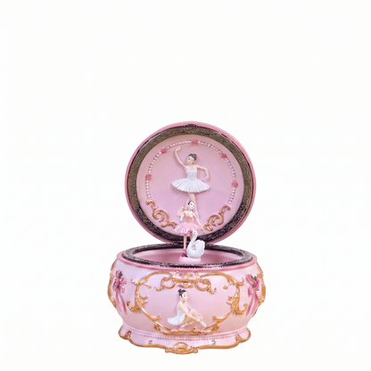 Celestial Serenade™ Rococo Carousel & Ballerina Music Box with LED Lights Castle in the Sky Music Box | Celestial Serenade | Gift & Desk Decor