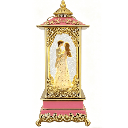 Celestial Serenade™ Rotating Snow Globe Lantern Music Box 【Gilded Carved Pattern】Lantern Couple Edition Music Box | Celestial Serenade | Gift & Desk Decor