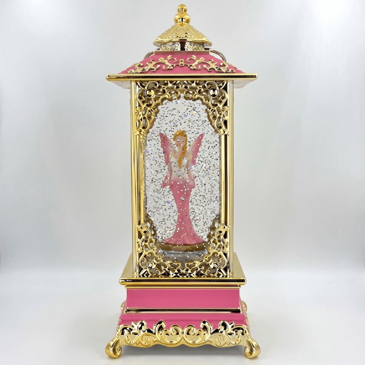 Celestial Serenade™ Rotating Snow Globe Lantern Music Box 【Gilded Carved Pattern】Lantern Flower Fairy Music Box | Celestial Serenade | Gift & Desk Decor