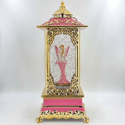 Celestial Serenade™ Rotating Snow Globe Lantern Music Box 【Gilded Carved Pattern】Lantern Flower Fairy Music Box | Celestial Serenade | Gift & Desk Decor