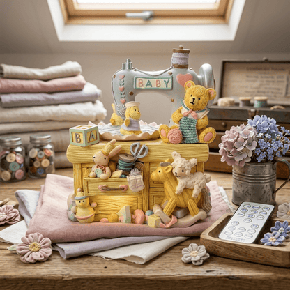 Celestial Serenade™ Sewing Machine Animal Music Box Standard Gift Box Packaging Bluetooth Music Boxes | Celestial Serenade | Gift & Desk Decor