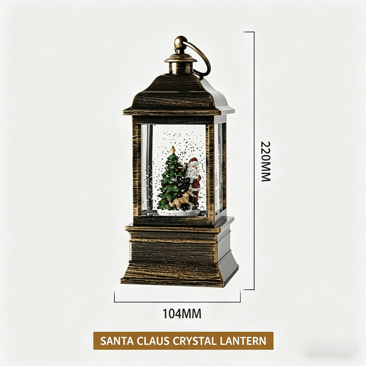 Celestial Serenade™ Vintage Christmas Musical Snow Globe Lantern Christmas Train Music Box | Celestial Serenade | Gift & Desk Decor
