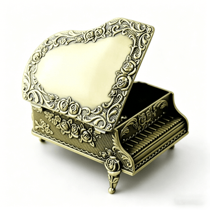 Celestial Serenade™ | Vintage Miniature Grand Piano Music Box Music Box | Celestial Serenade | Gift & Desk Decor