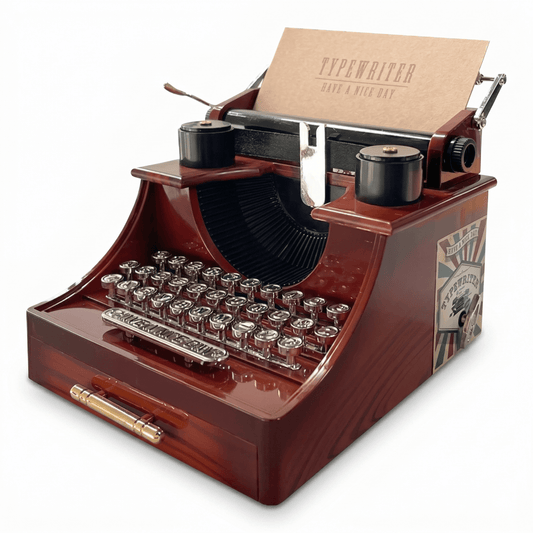 Celestial Serenade™ Vintage Typewriter Wind Up Music Box Music Box | Celestial Serenade | Gift & Desk Decor