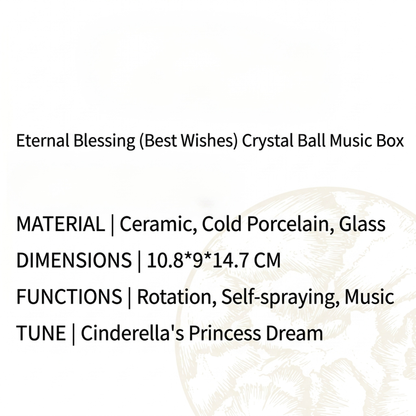Celestial Serenade™ | Pink Rose Bouquet Snow Globe Music Box